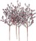 Tree Vase Fillers Decorations Winter Holiday Arrangement Home Decor (4, Red)